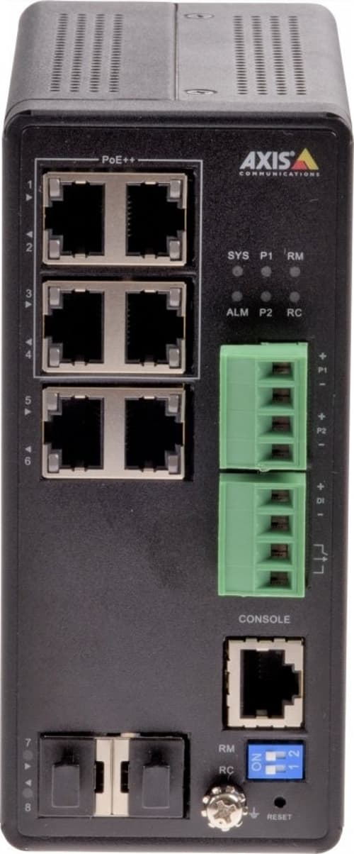 Axis 01633-001 Verkkokytkin Hallittu Gigabit Ethernet (10/100/1000) Power Over Ethernet -tuki Musta