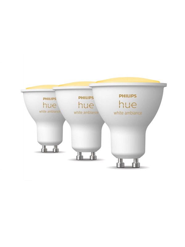 Philips Hue Valkoinen Ambiance GU10 Spotlight - 3-Pack