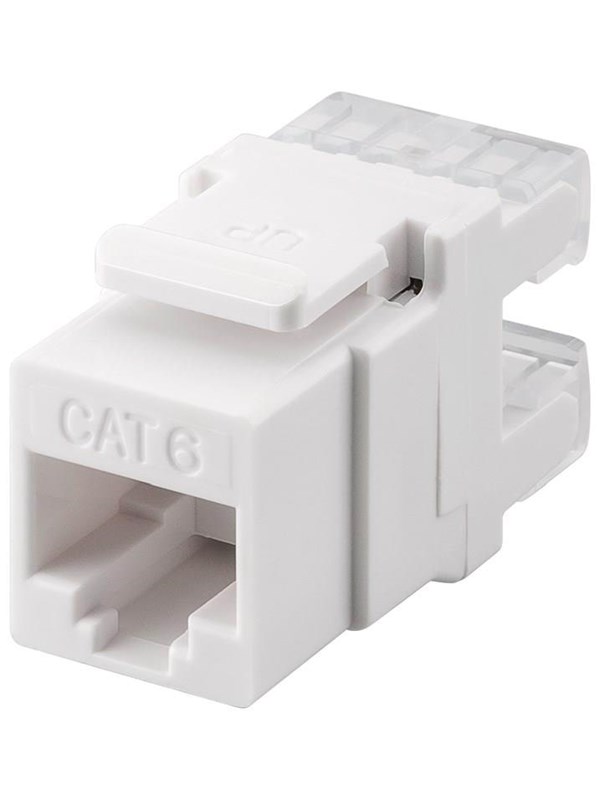 Goobay Keystone-modul RJ45 CAT 6, UTP, 250 MHz 16,7 mm bred, RJ45-kontakt (8P8C).