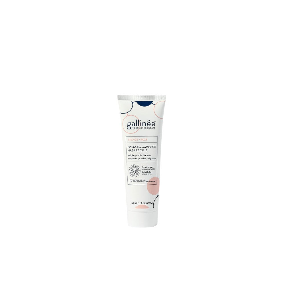 Gallinee Microbiome Skincare puhdistava kasvojen kuorintanaamio 50 ml