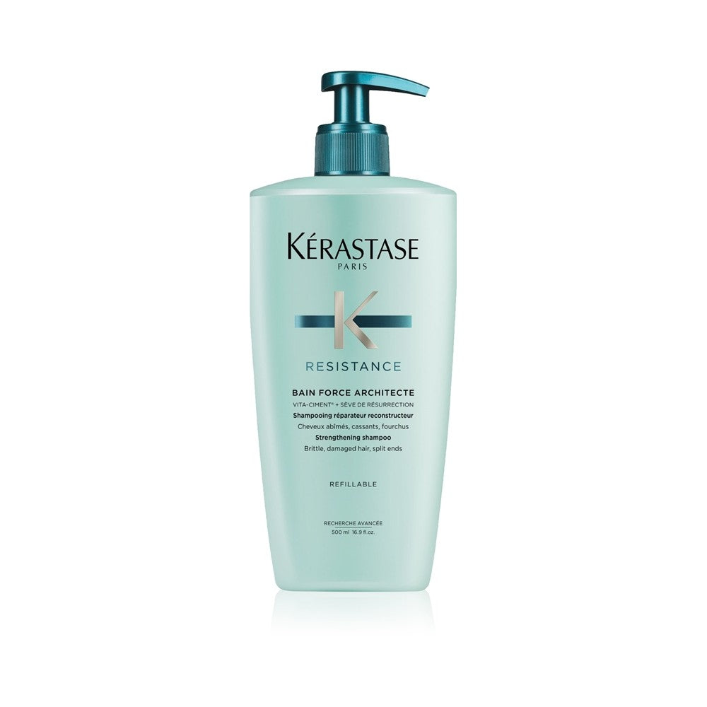 Kérastase Résistance Bain Force Architecte vahvistava shampoo heikoille ja hieman vaurioituneille hiuksille 500 ml