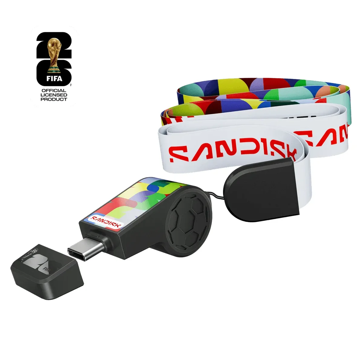 SANDISK - FIFA World Cup 2026 (Global Ediiton) - USB flash drive - 128 GB - 128GB - USB-tikku