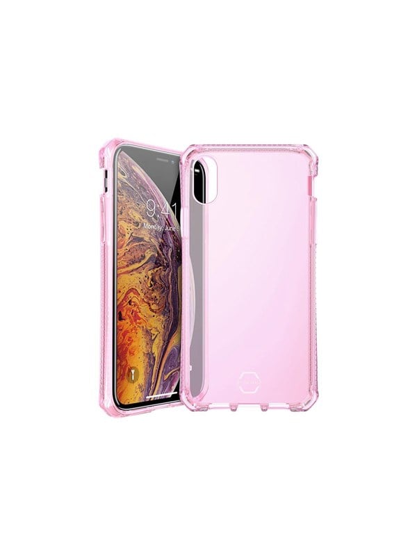 ITSKINS Spectrum Clear - Takakuori matkapuhelimelle - termoplastinen polyuretaani (TPU), iskunkestävä polyuretaani - vaaleanpunainen - 6,5 - Apple iPhone XS Max -puhelimelle
