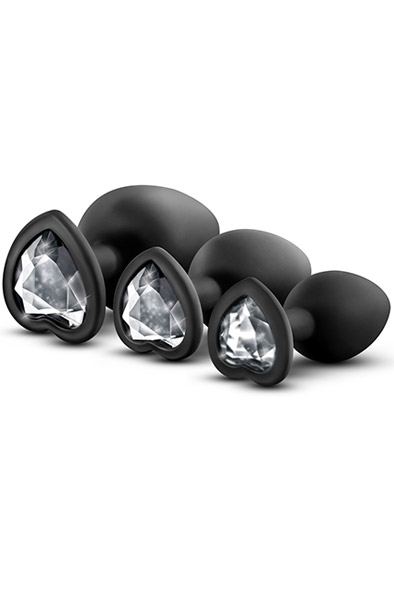 Luxe Bling Plugs Training Kit White Gems Anaalitappi setti
