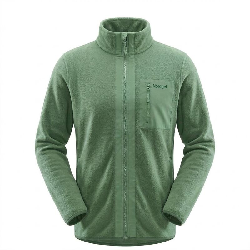 Nordfjell The FZ Fleece Jacket Men Green - XL