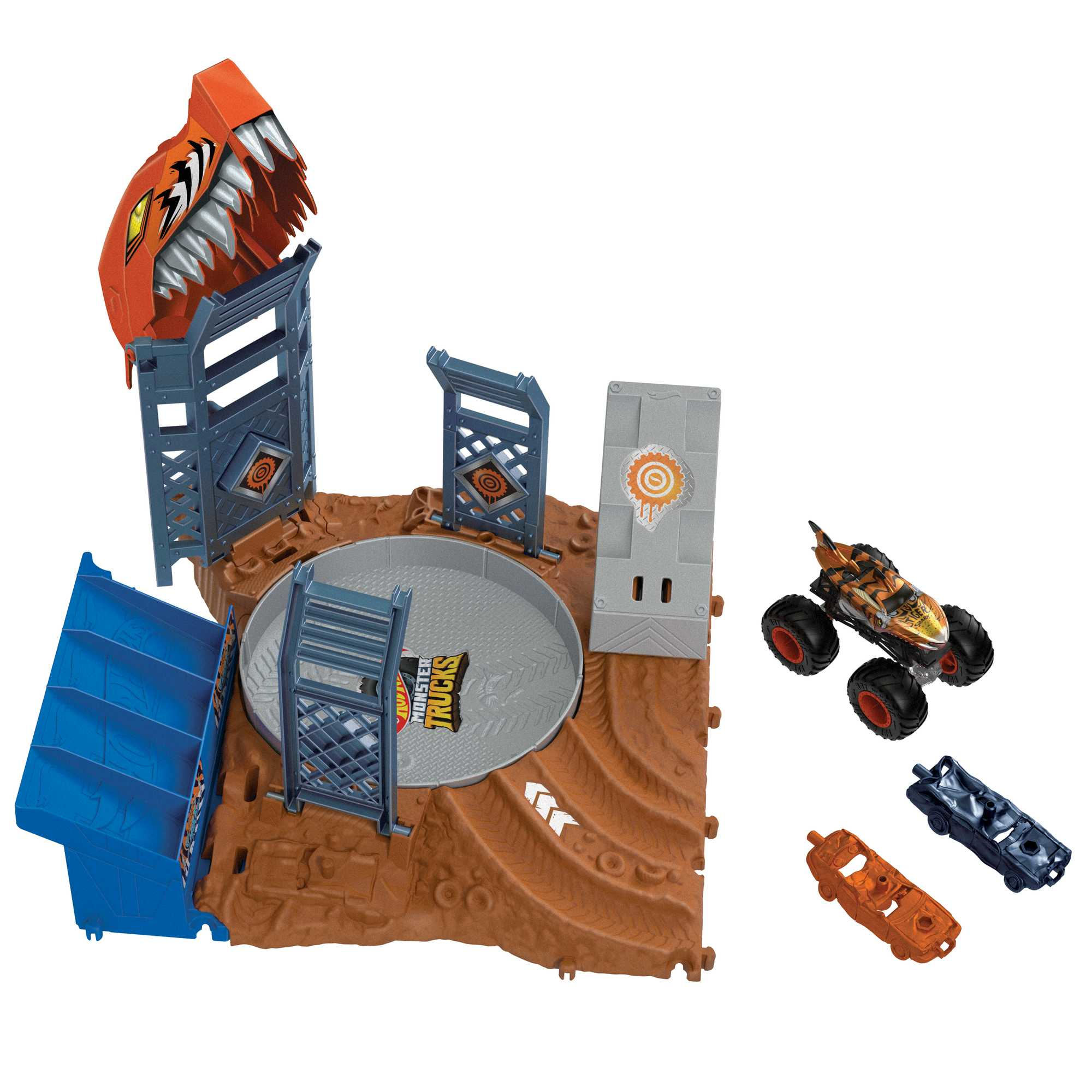Hot Wheels Monster Trucks Arena Smashers Tiger Shark Haastesetti