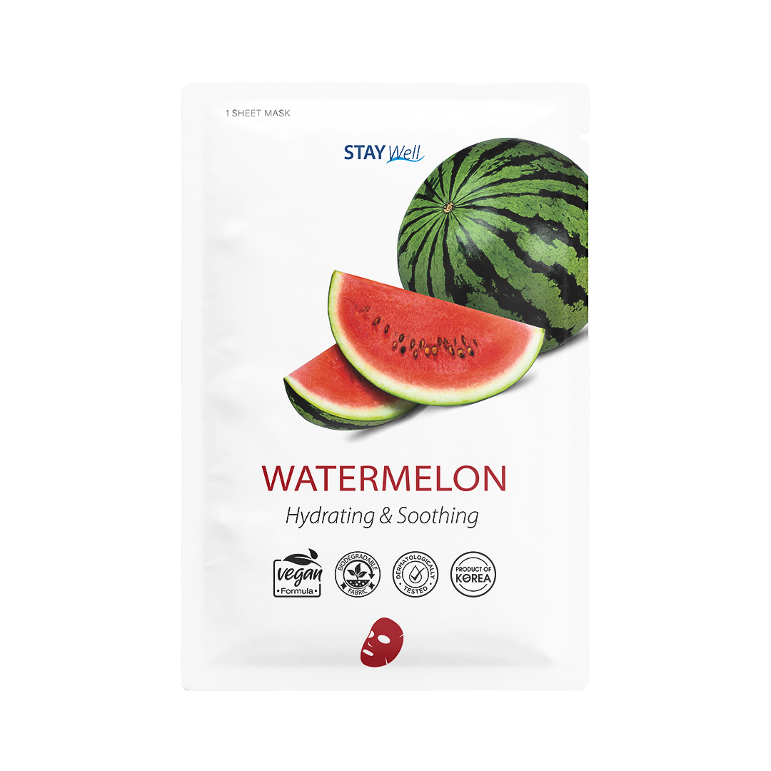 Stay Well Vegan Sheet Mask Watermelon 1pcs - 20 g