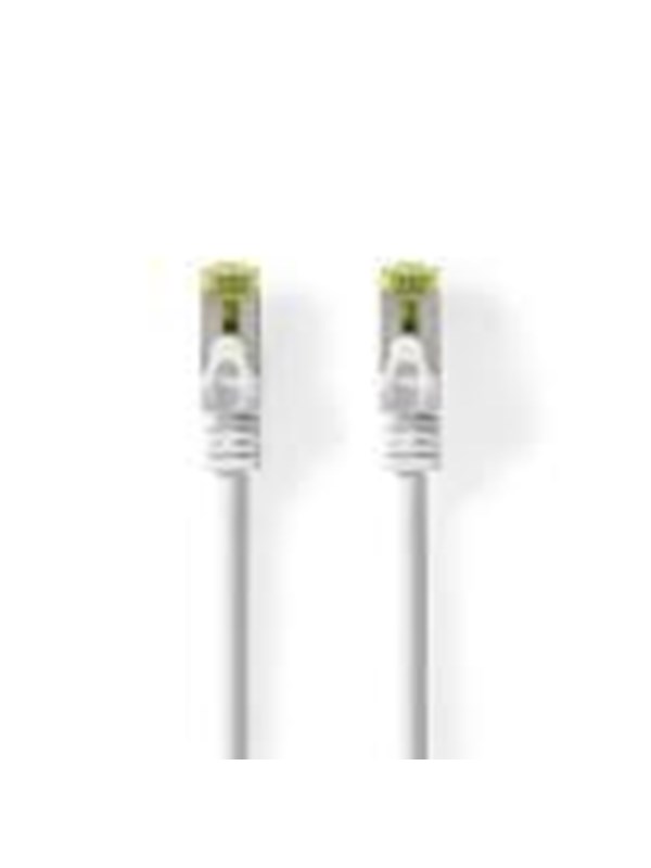 Nedis CAT7 verkkokaapeli | S/FTP | RJ45 uros | RJ45 uros | 15.0 m | Snagless | Pyöreä | LSZH | Valkoinen | Label