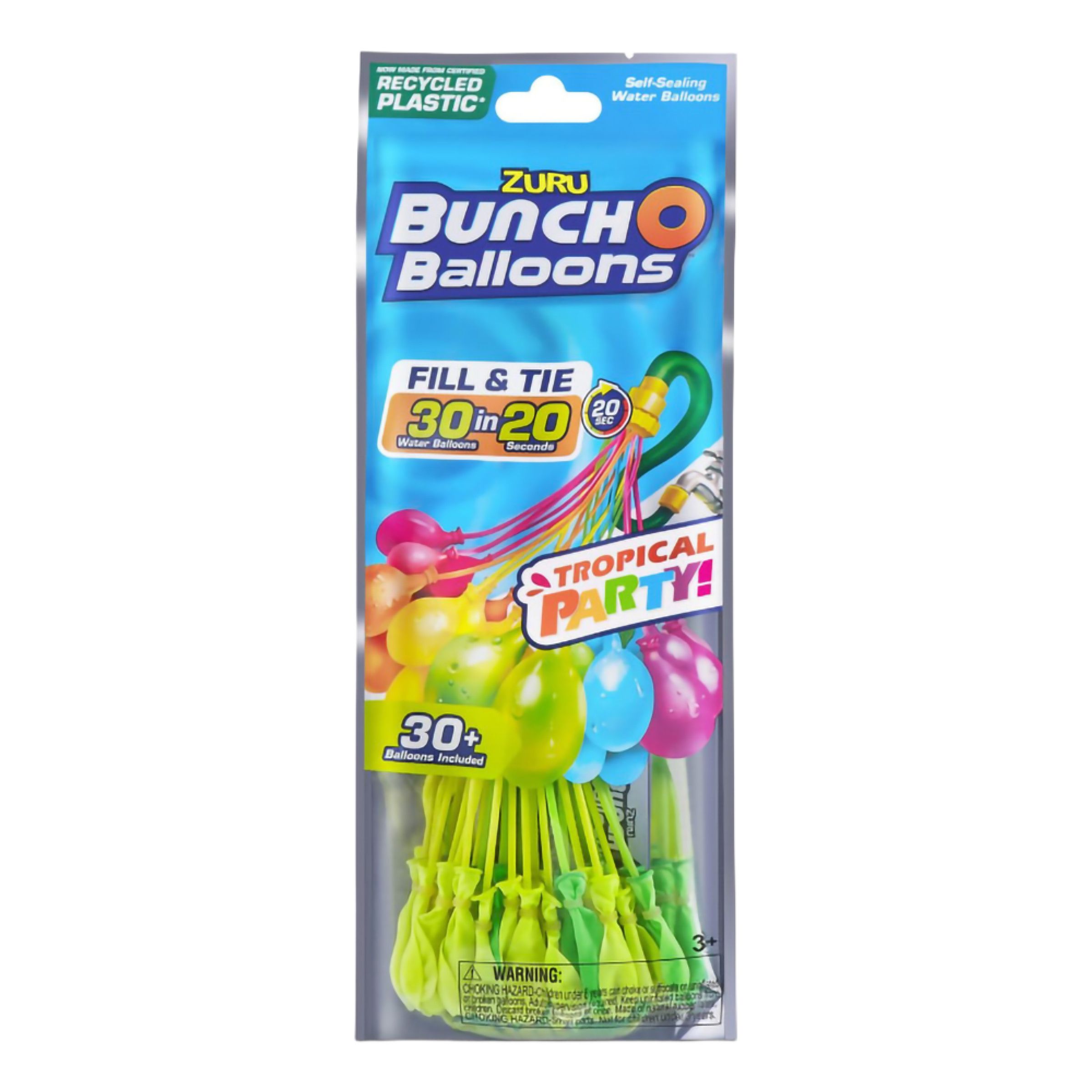 Bunch O Balloons Tropical Party 1PK Foilbag - Assorted