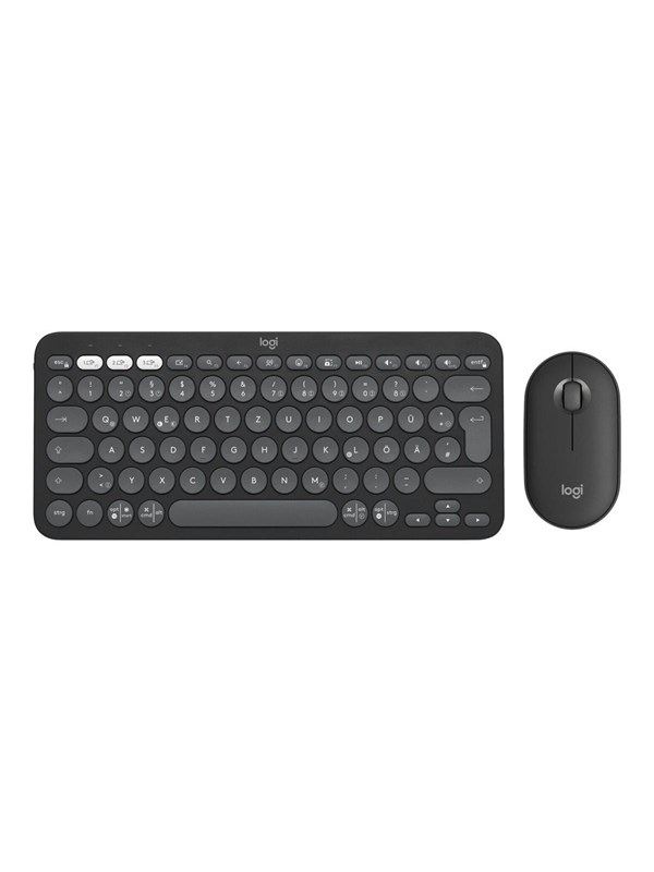 Logitech Pebble 2 Combo - Näppäimistö ja Hiirisetti - Universal - Vaaleanpunainen