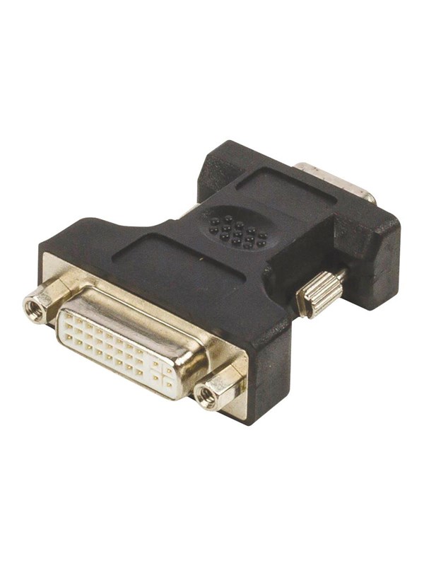 Nedis VGA-sovitin | VGA Uros | DVI-I 24+5-Pin Naaras | Niklattu | Suora | ABS-Muovi / Metalli | Musta | Kirjekuori