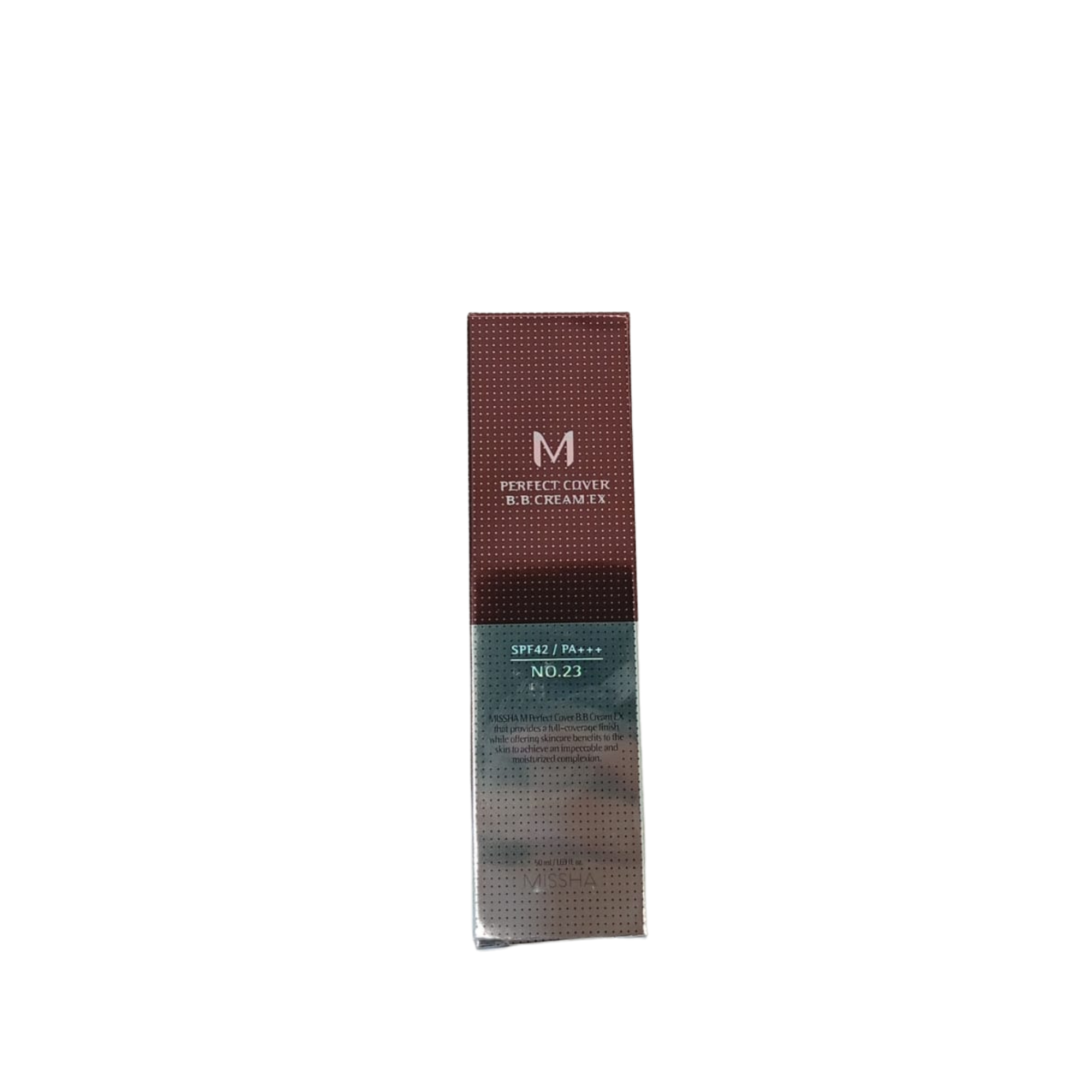 Missha M Perfect Cover BB-voide korkealla UV-suojavärillä nro 23 Natural Beige SPF42/PA+++ 50 ml