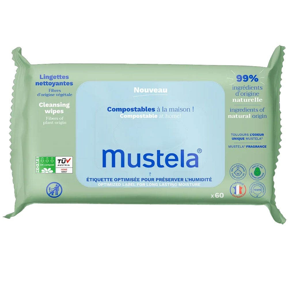 Mustela Modulaariset puhdistuspyyhkeet x60