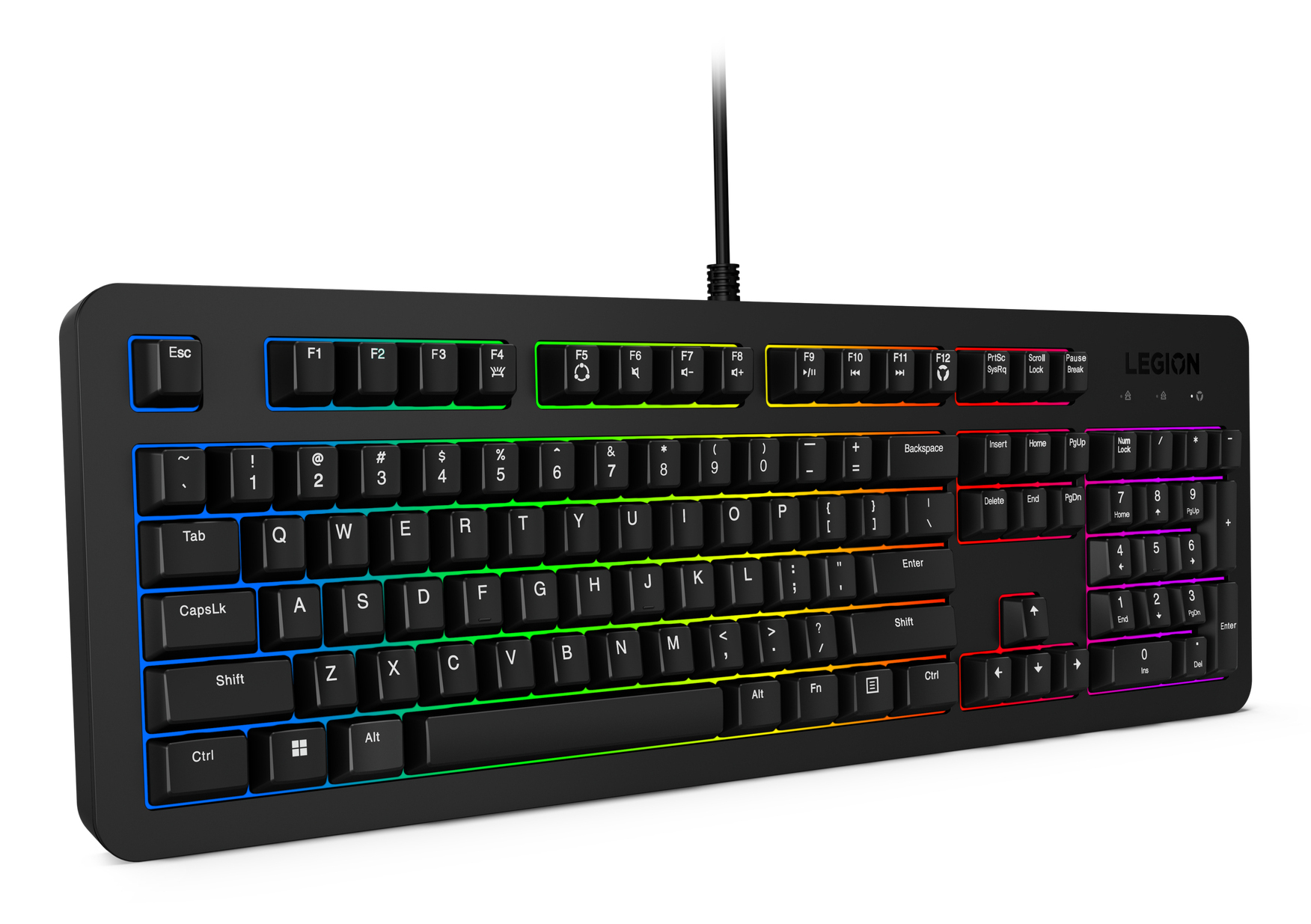 Lenovo Legion KM310 RGB Gaming Combo Keyboard and Mouse - Pelinäppäimistö - Englanti (US) - Musta