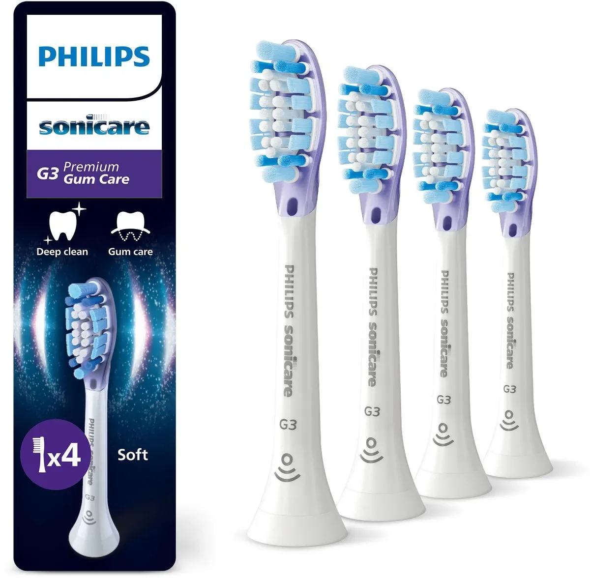 Philips Hammasharjan vaihtopäät Sonicare G3 Premium Gum Care HX9054 - replacement brushhead - white