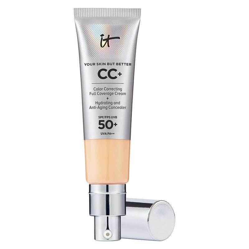 IT Cosmetics Your Skin But Better CC+ täysin peittävä meikkivoide SPF 50+ naisille Light Medium 32 ml