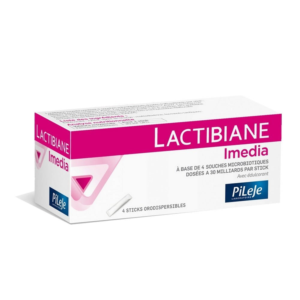 Pileje Lactibiane Imedia 4 suussa hajoavat tikut