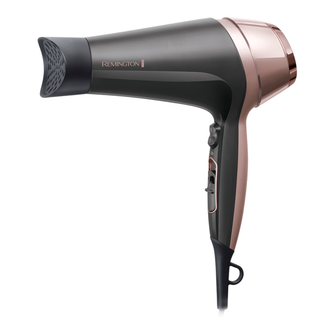 Remington Curl & Straight Confidence D5706, 2200 W -hiustenkuivaaja, Black with Pink Gold accents