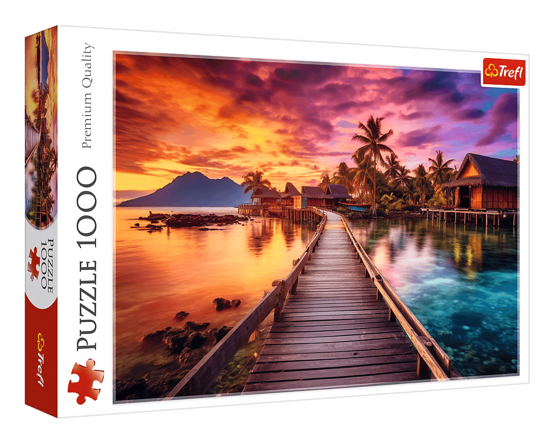 Palapeli 1000 palaa Trefl Paradise Island