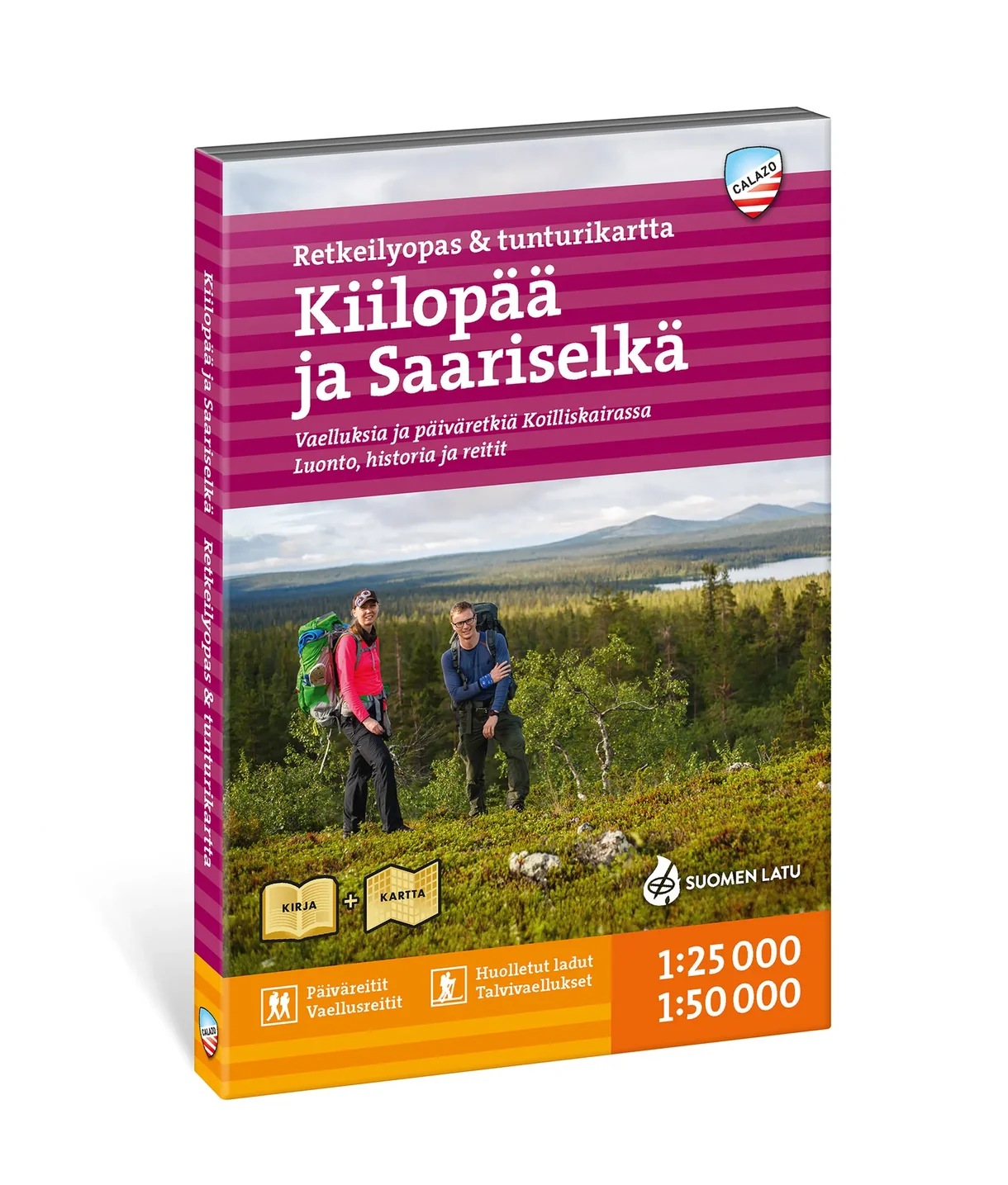 Calazo Kiilopää ja Saariselkä, Opaskirja + Kartta