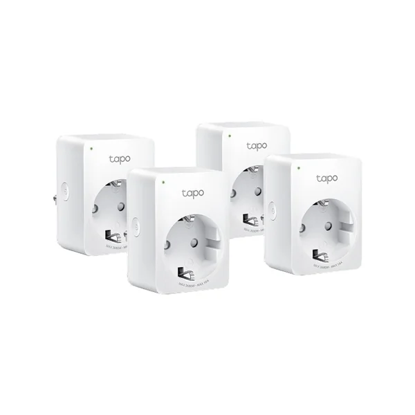 TP-Link Tapo P110 -älypistorasia energianmittauksella, Wi-Fi, 4-pack
