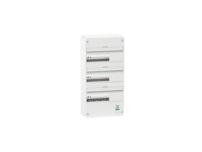 Schneider Electric Enclosure wall-mounted panel resi9 cx reis9 board 3 row 13 modulator white ral9003 without door
