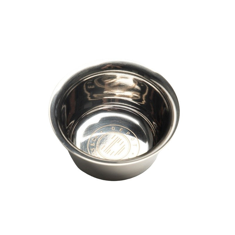 Depot accessori n. 735 teräs hopea metallinen parranajokulho