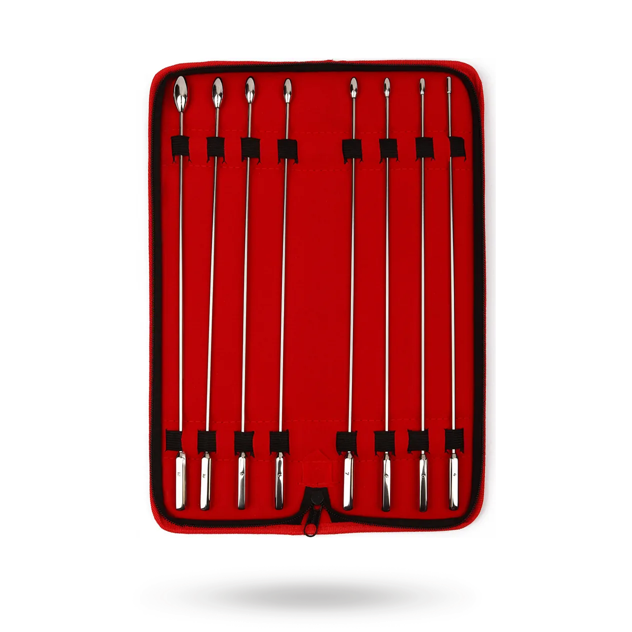 Mr Steel Rosebud Urethral Sounds 8-pack Dilaattoripaketti