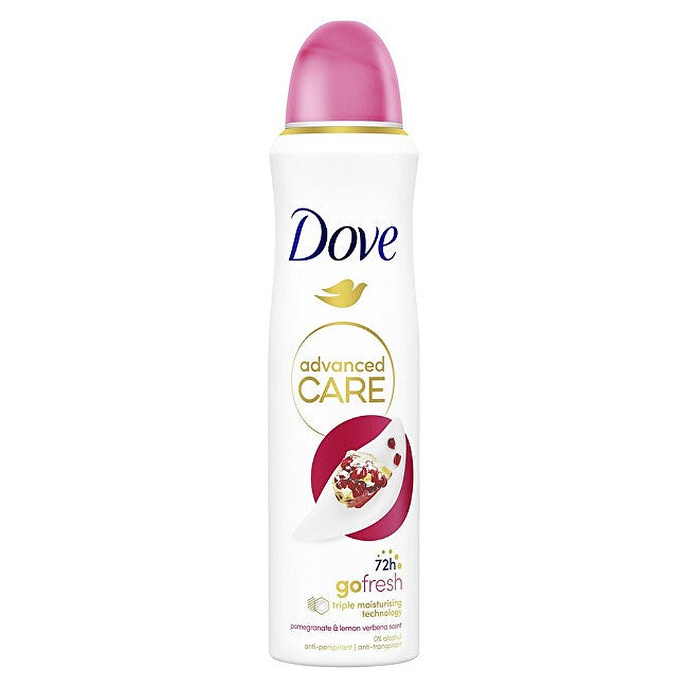 Dove Advanced Care Go Fresh granaattiomena ja sitruuna Verbena 72h - Antiperspirantti granaattiomenan ja verbenan tuoksulla - 150ml