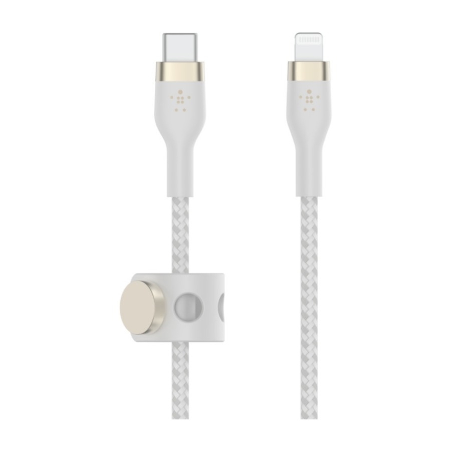 Belkin BOOST CHARGE PRO Flex USB-C – Lightning -kaapeli, 60 W, 1 m, valkoinen