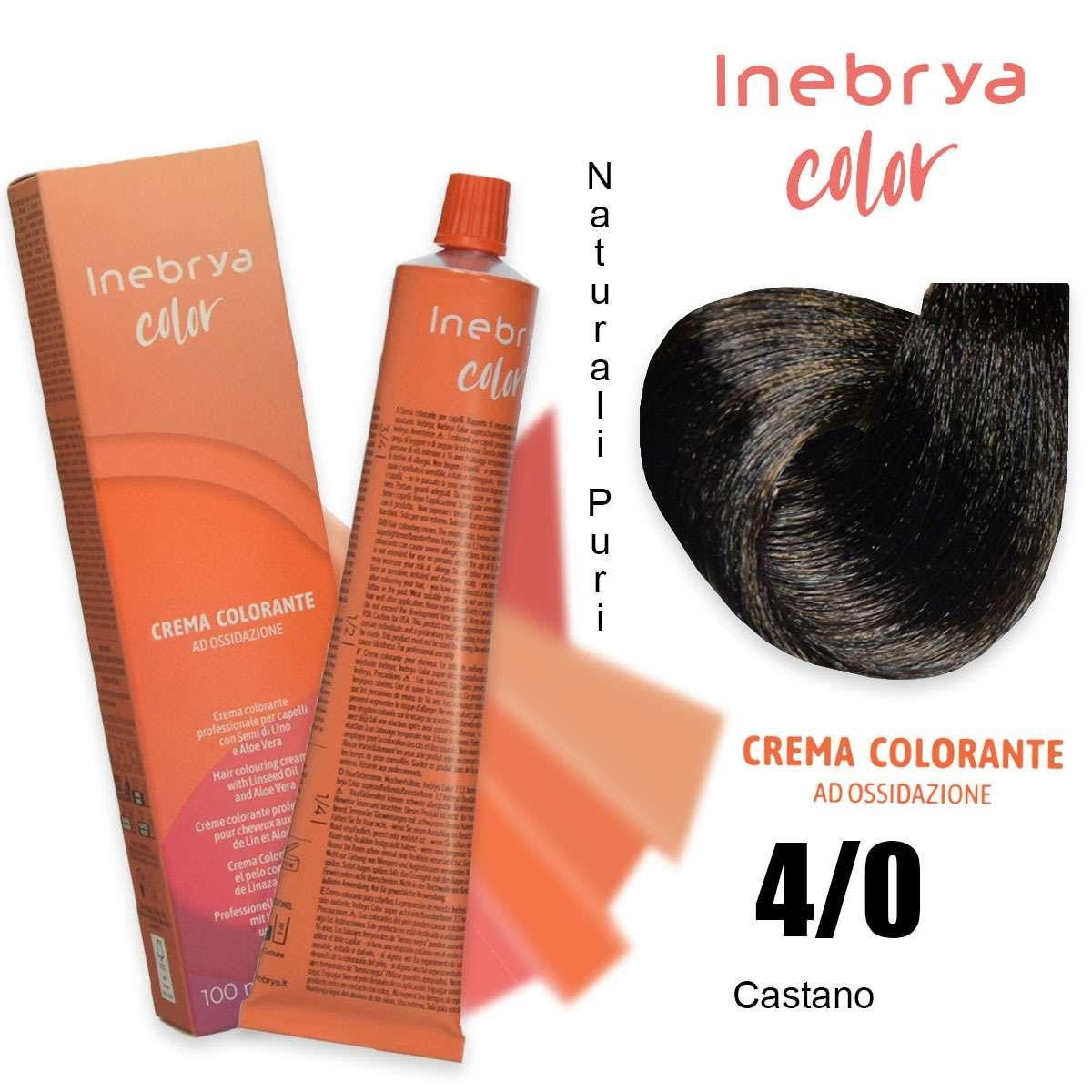 Hiusväri Inebrya Väri 100ml 4/0