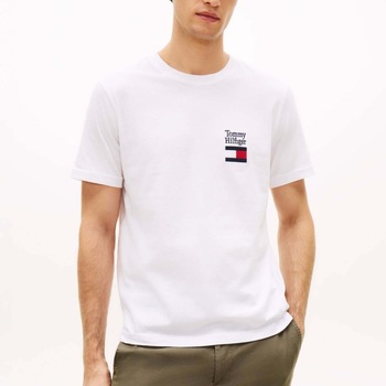 TOMMY HILFIGER Paita 'BRAND LOVE'  laivastonsininen / punainen / valkoinen