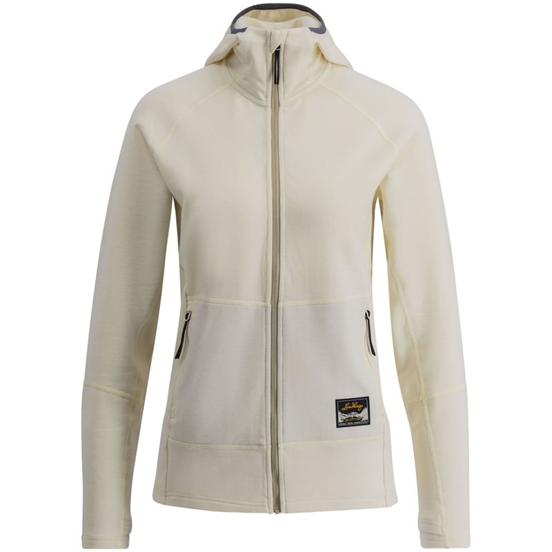 Lundhags Tived Merino Hoodie, välikerros, naiset, valkoinen