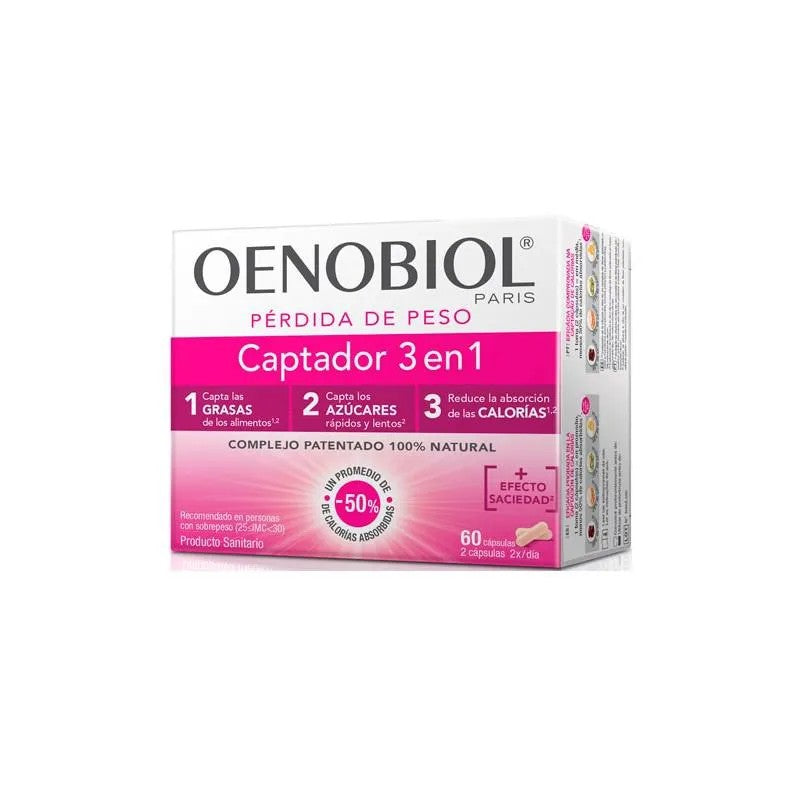 Oenobiol Painonpudotus 3 in 1 Fat Binder 60 tablettia