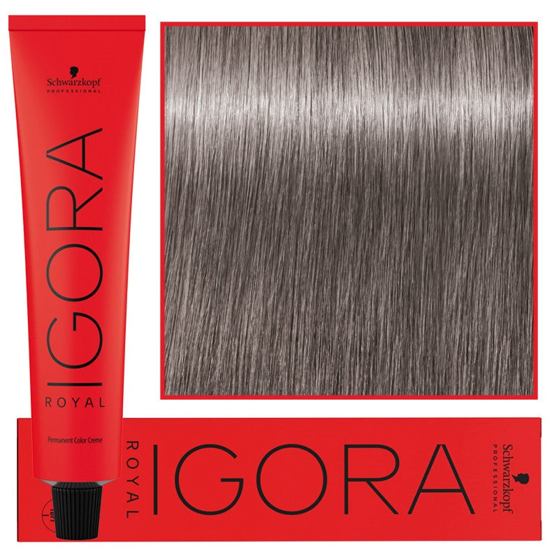 Schwarzkopf Professional Igora Royal Pysyvä hiusväri 60 ml 8-21 | Vaalea tuhkanvaalea Cendre