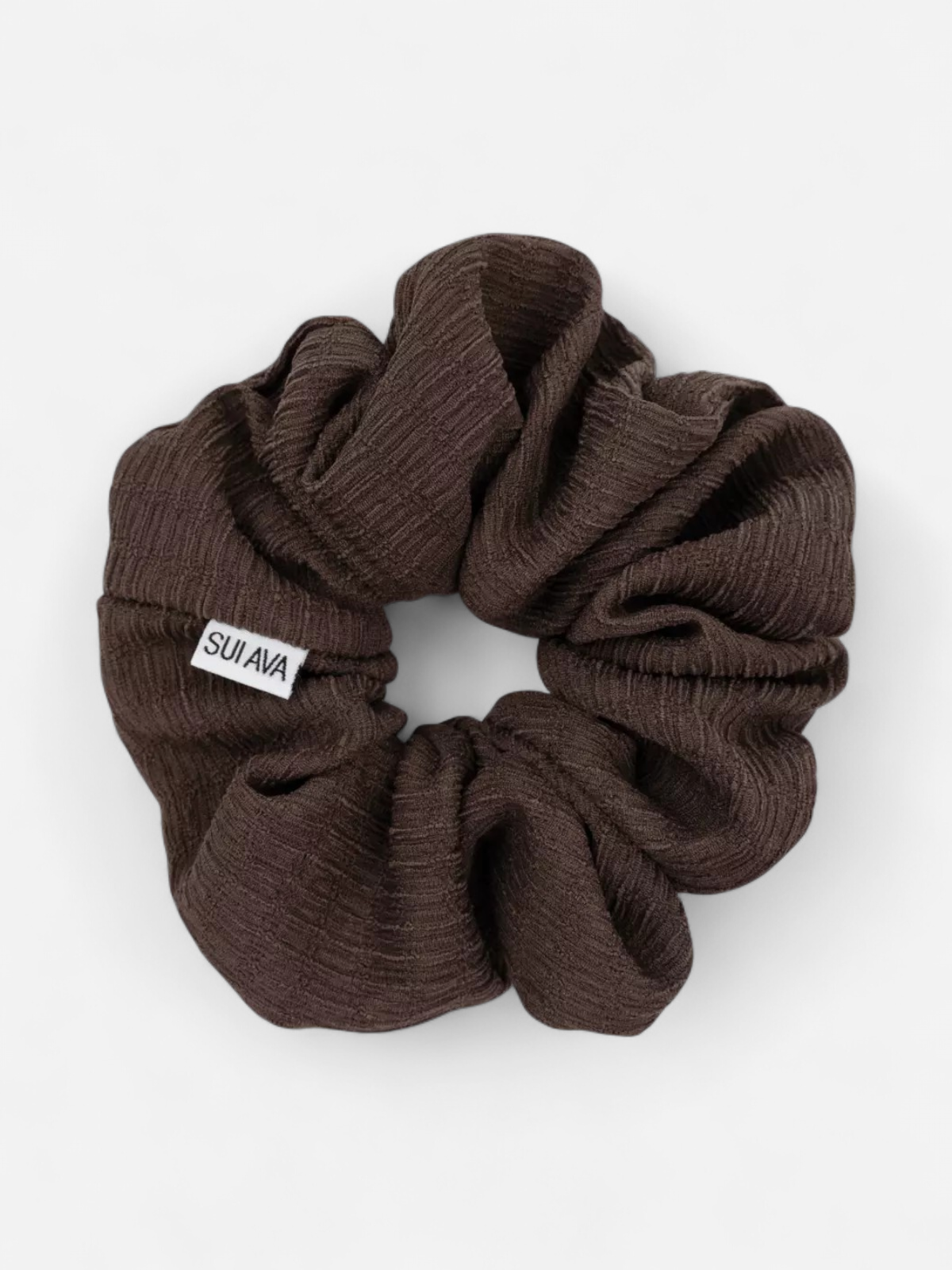 SUI AVA Ea Zig-Zag Scrunchie Chocolate