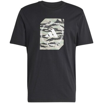 ADIDAS SPORTSWEAR Toiminnallinen paita 'CAMO SHAPE GRAPHIC' khaki / vaaleanvihreä / musta / valkoinen