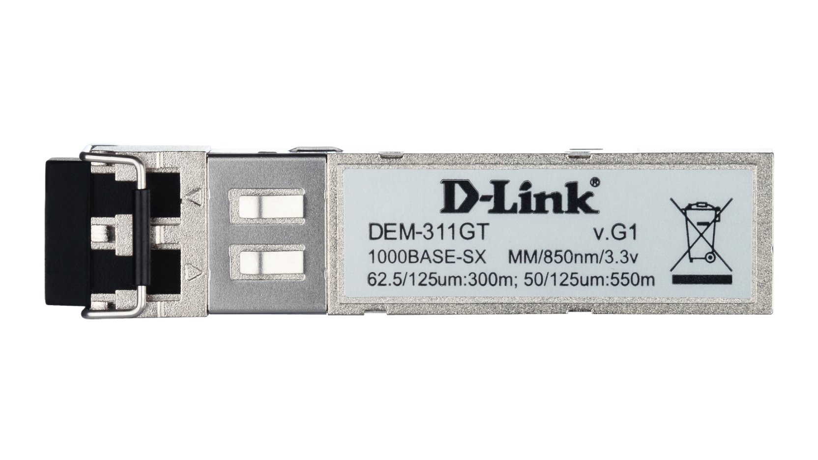 DELTACO SFP-DL002 - SFP (mini-GBIC) transceiver modul - GigE - 1000Base-SX - LC multimodus - op til 550 m - 850 nm - for D-Link DES 30XX DGS 3630 DWS 3024 DXS 1100, 1210, 3400, 3600 Web Smart DXS-1210-12