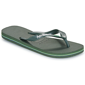 HAVAIANAS Varvastossut 'BRASIL' vihreä / valkoinen