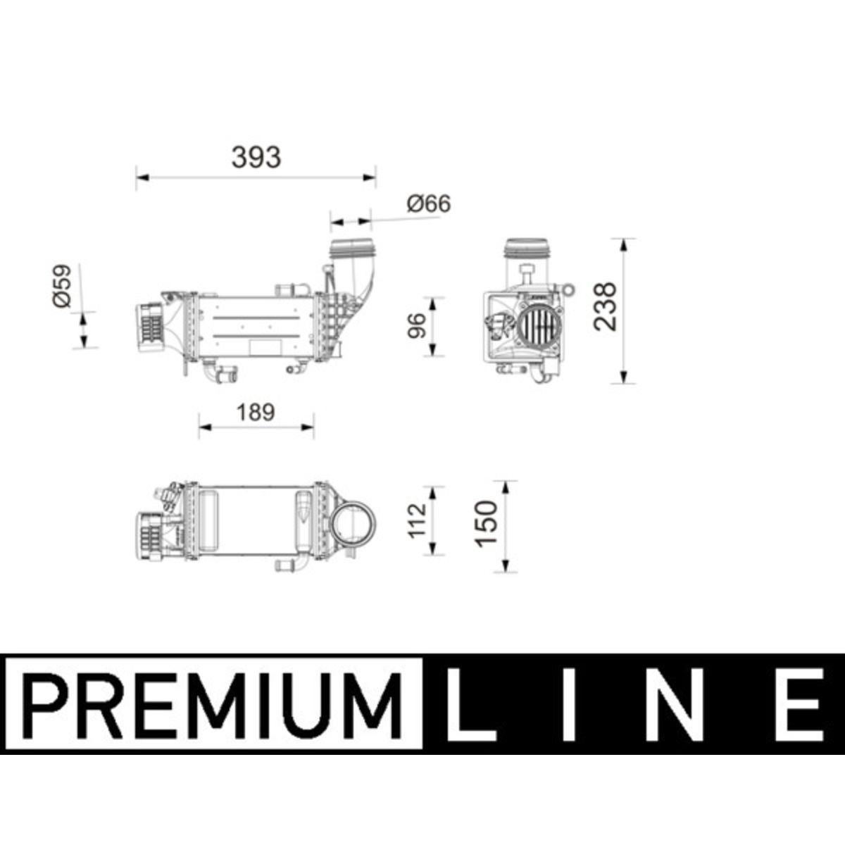 Välijäähdytin MAHLE CI 752 000P