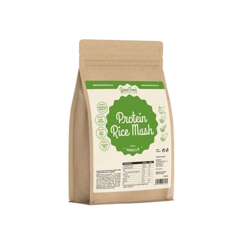 Greenfood Porridge di Riso Proteico alla Vaniglia 500 g — Integratore Proteico