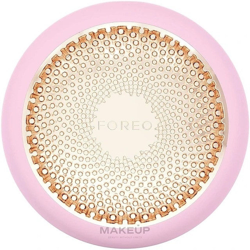 Foreo UfoTM 3 5-in-1 Sonic-laite, joka nopeuttaa Pearl Pink -kasvonaamion vaikutuksia