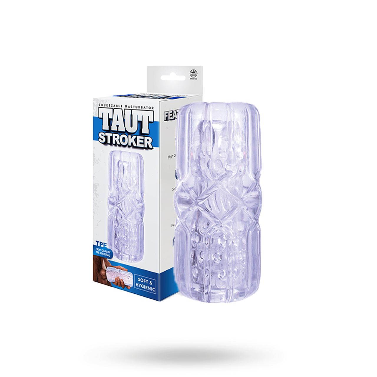 Taut Stroker Squeezable Masturbator Clear Stroker