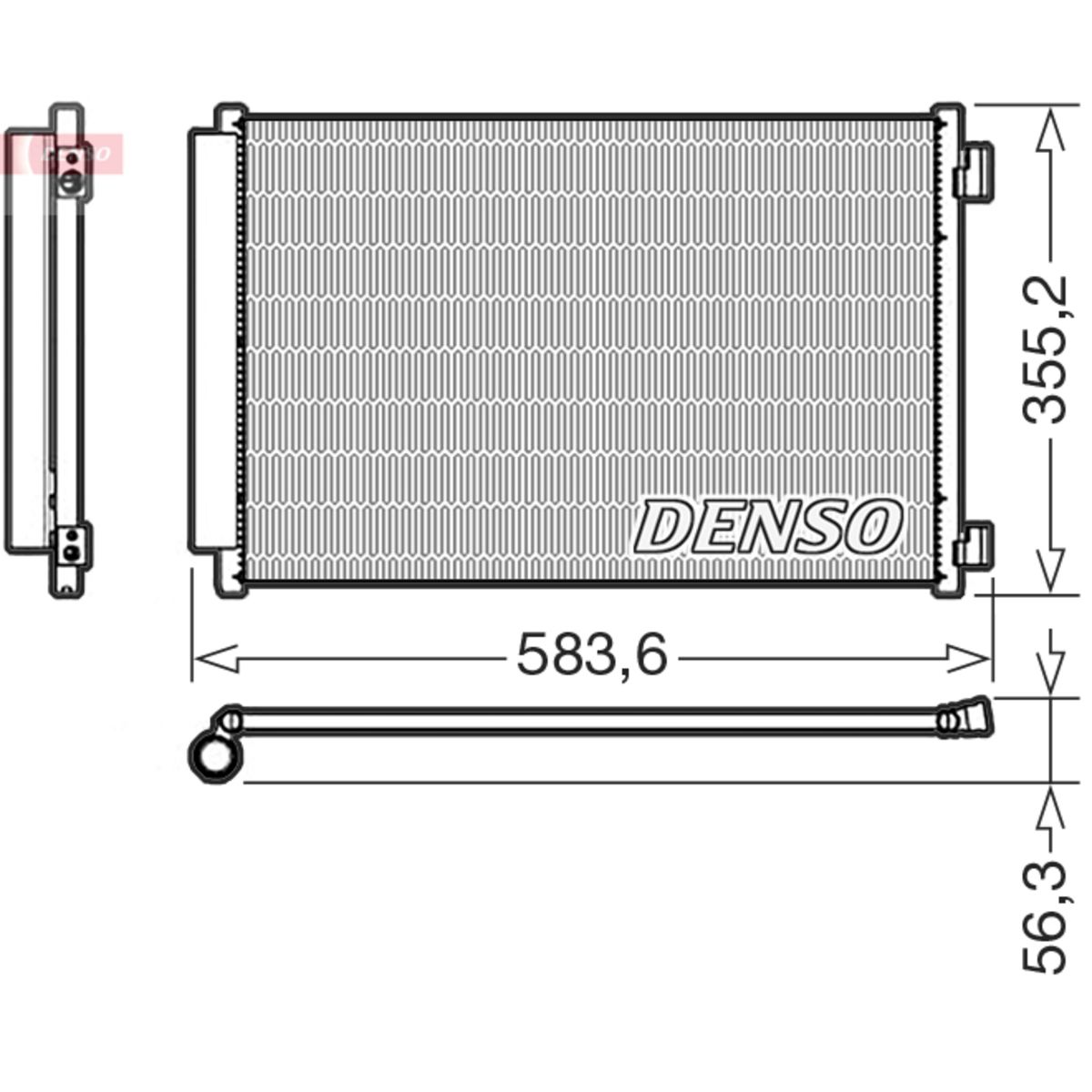 Lauhdutin, ilmastointilaite DENSO DCN09146