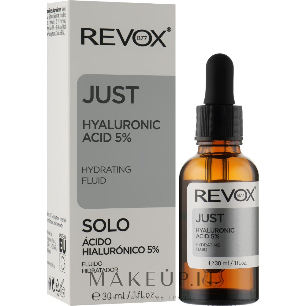 Revox B77 Just Hyaluronic Acid 5% Moisturizing Lotion kasvoille ja kaulalle 30ml