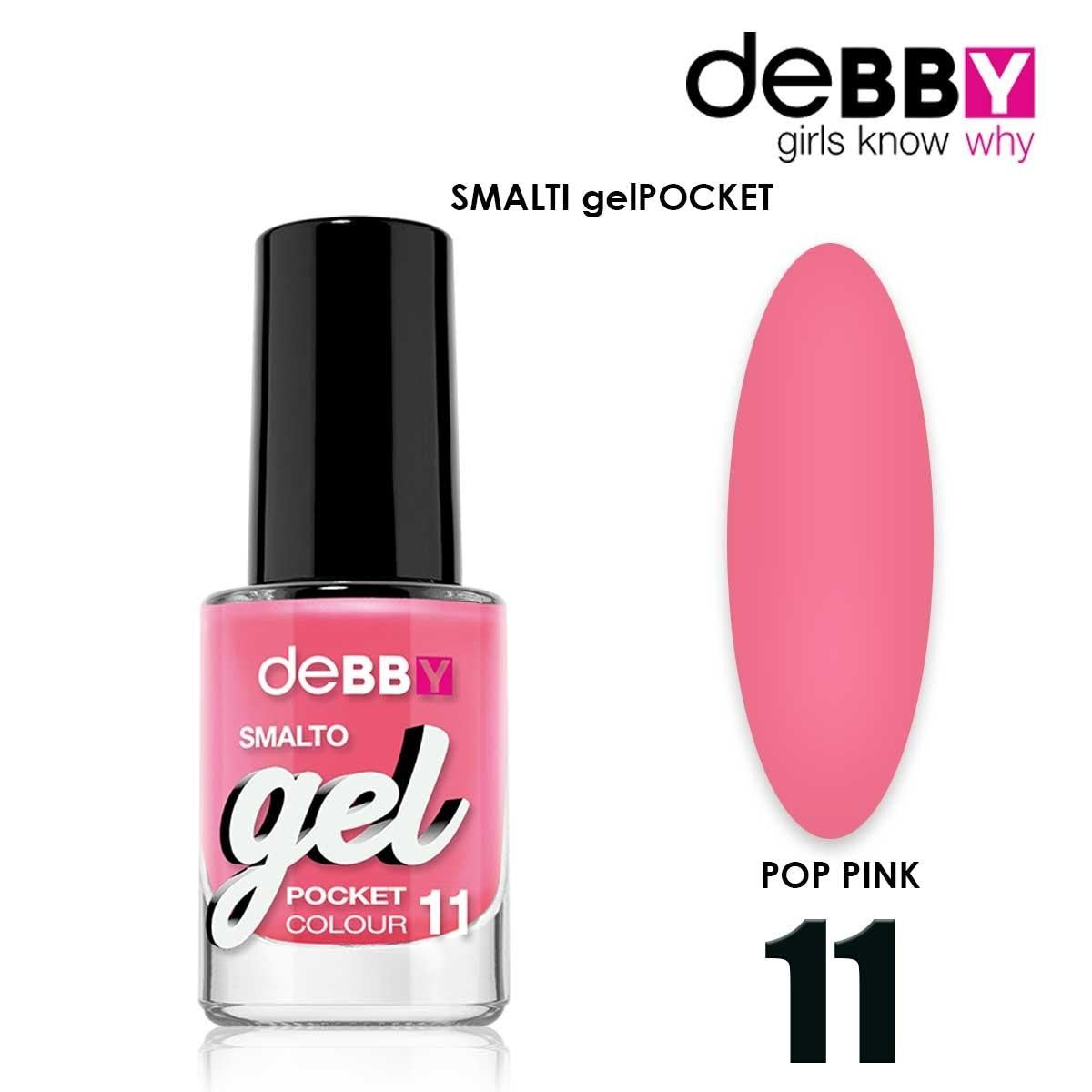 Debby Gel-lakka Pocket 11 Pop Pink