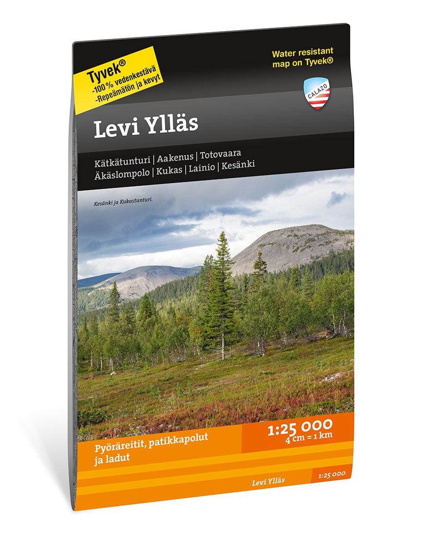 Calazo Levi Ylläs Tyvek retkeilykartta