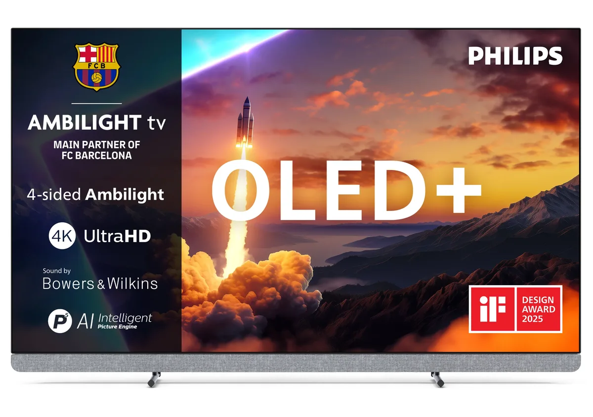 Philips 55OLED910/12 55" 4K Google TV, 120 Hz, Dolby Vision, HDR10+, metallic