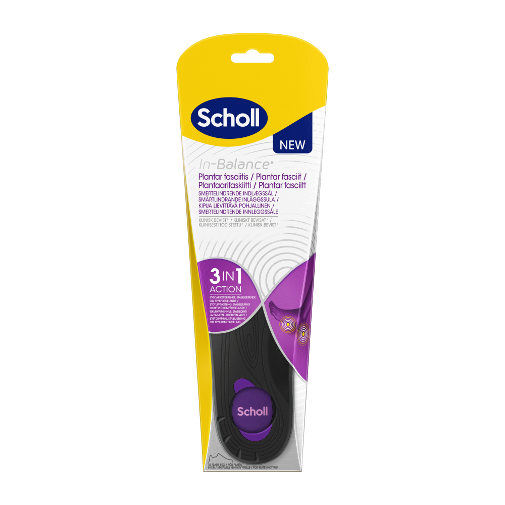 Scholl Pharma In-Balance Plantaarifaskiitti pohjallinen, koko M: 40-42,
