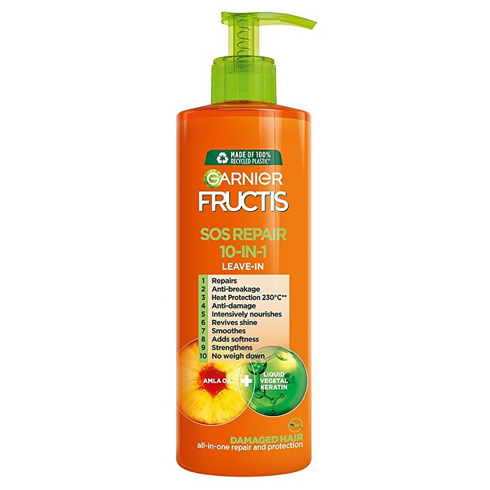 Garnier Fructis SOS Repair 10in1 hiuksiin jätettävä hoitoaine 400 ml